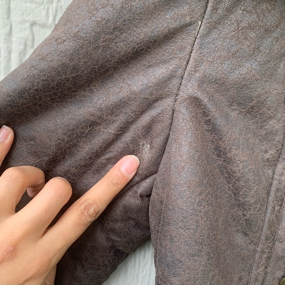 Vintage custom made Sherpa button hooded jacket - Picture 6 of 8